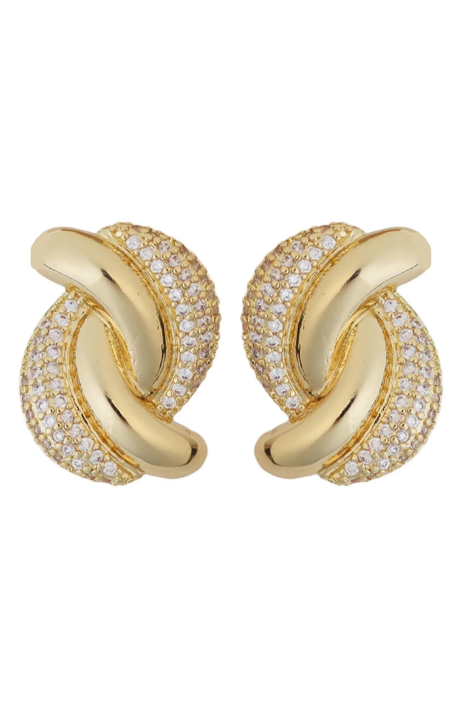 Panacea Pavé Crystal Twisted Drop Earrings | Nordstrom | Nordstrom