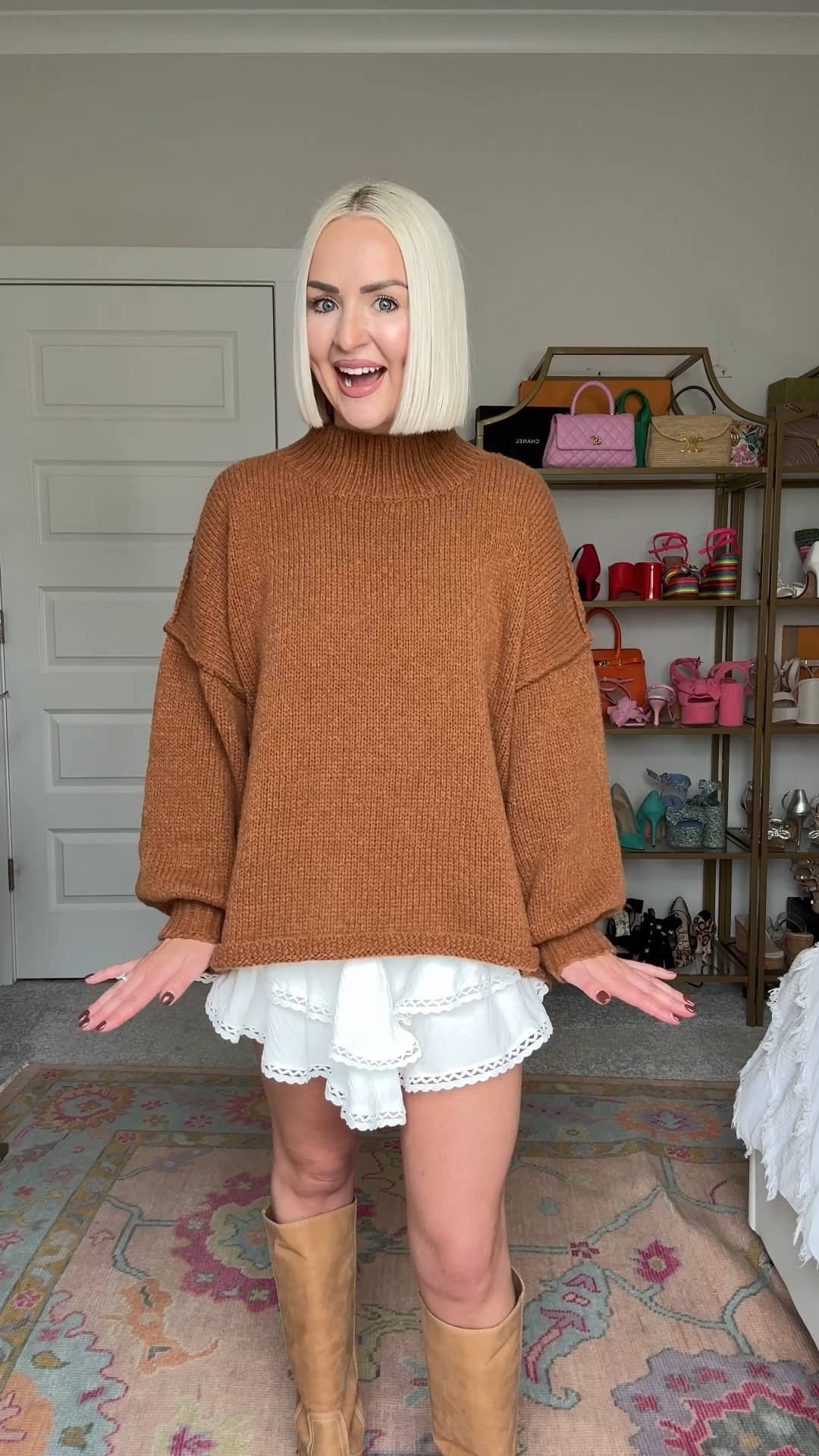 Amazon thanksgiving outfits / sweater and skort outfit / amazon sweater / amazon fall fashion
Stripe cardigan: small 
Brown sweater: XS
White skort: XS
Tan sweater: small (wish I did XS)

#LTKFindsUnder50 #LTKSeasonal #LTKPetite