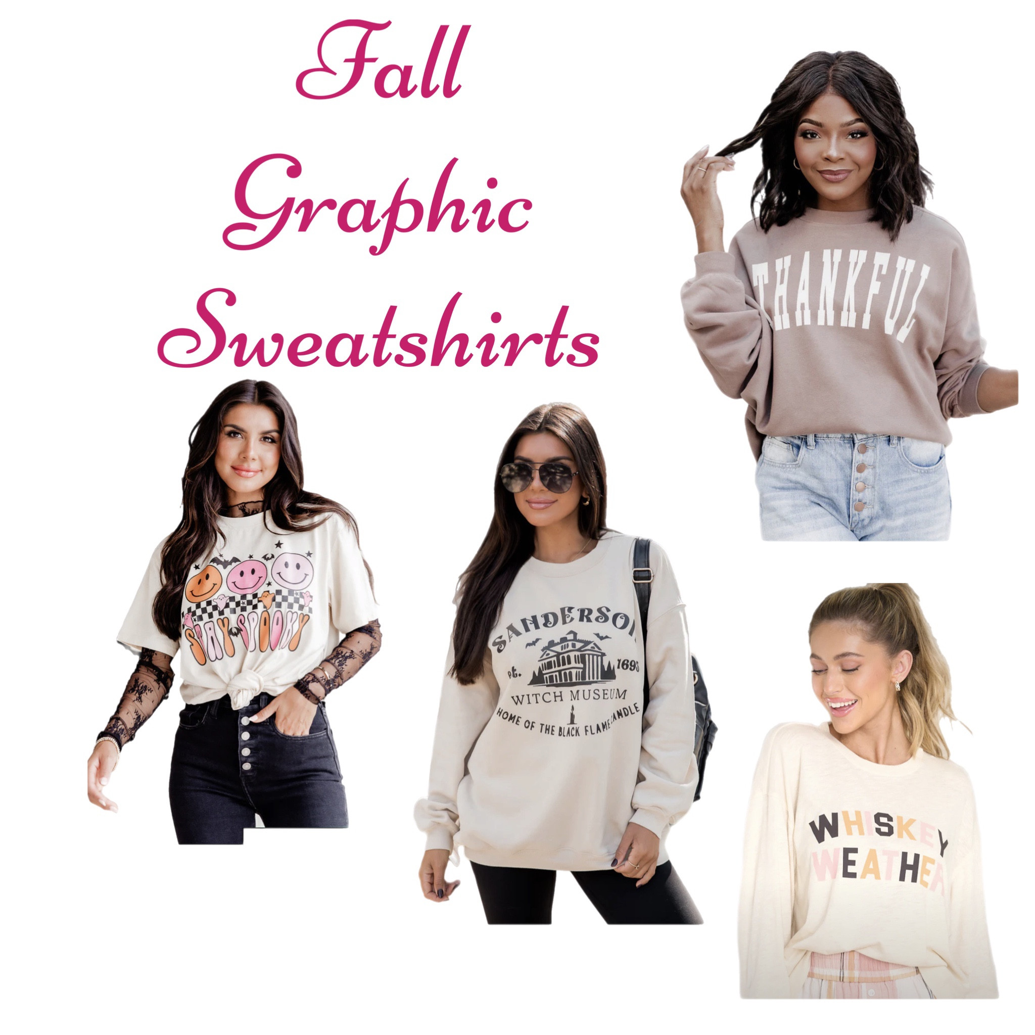 The perfect graphic sweatshirts and tees for Halloween and Thanksgiving 🍁 

#LTKHalloween #LTKfindsunder50 #LTKSeasonal