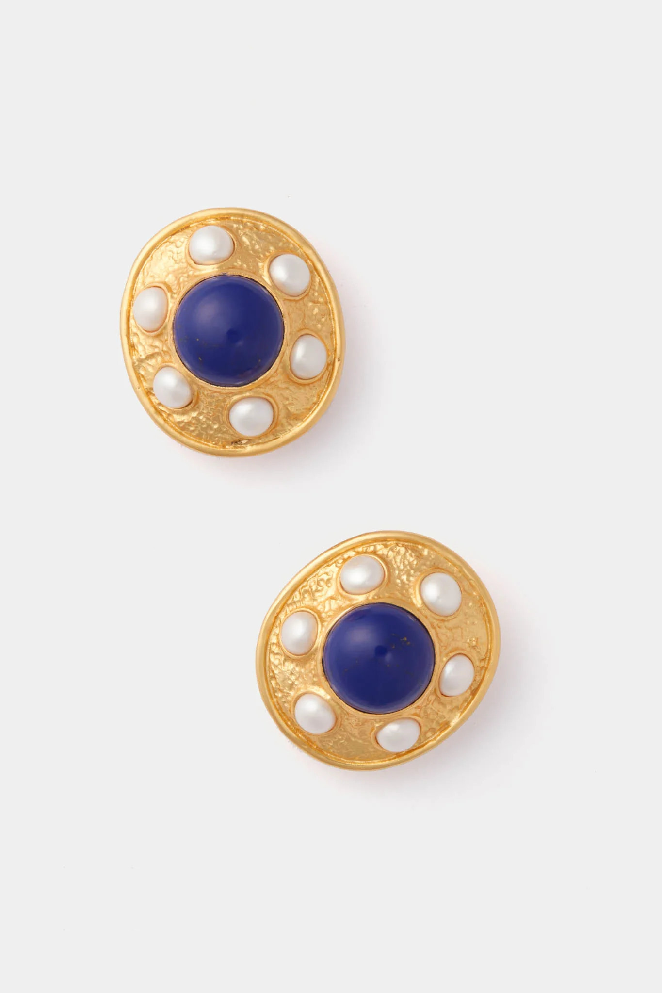 Lapis and Pearl Vivienne Earrings | Tuckernuck (US)