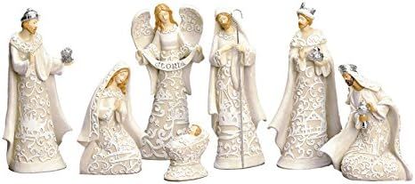 Amazon.com: Nativity Sets Exclusive 7-Piece, Features The Holy Family with The 3 Kings and a Glor... | Amazon (US)