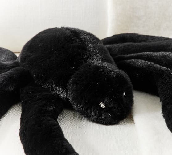 Faux Fur Spider Shaped Pillow | Pottery Barn (US)