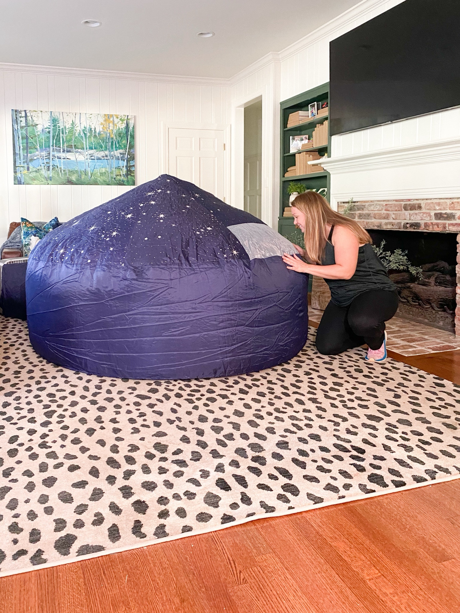 This air fort is so easy my 9 year old can put it up herself! You attach the Velcro to a box fan, turn it on, and play!

#LTKGiftGuide #LTKhome #LTKkids