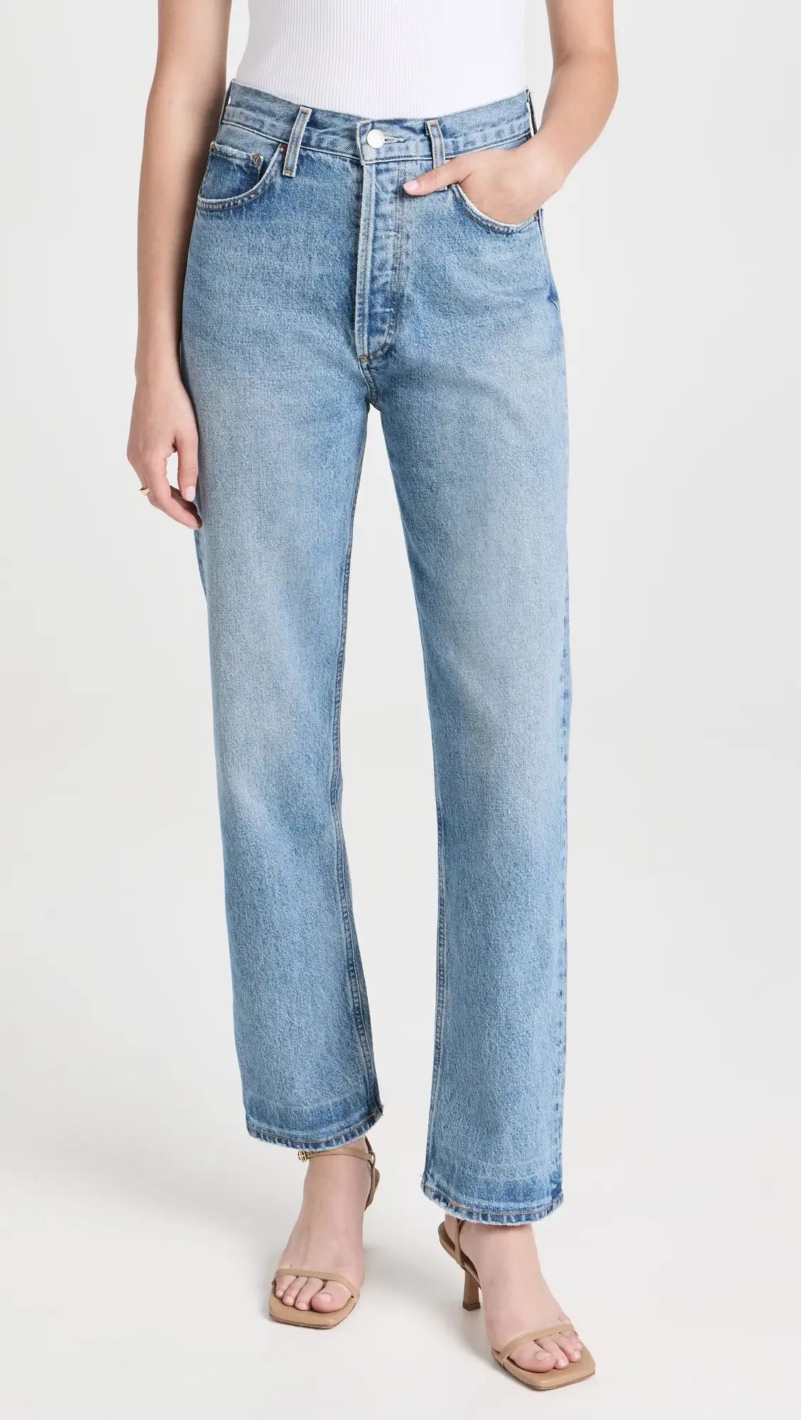 AGOLDE 90's Pinch Waist High Rise Straight Jeans | Shopbop | Shopbop