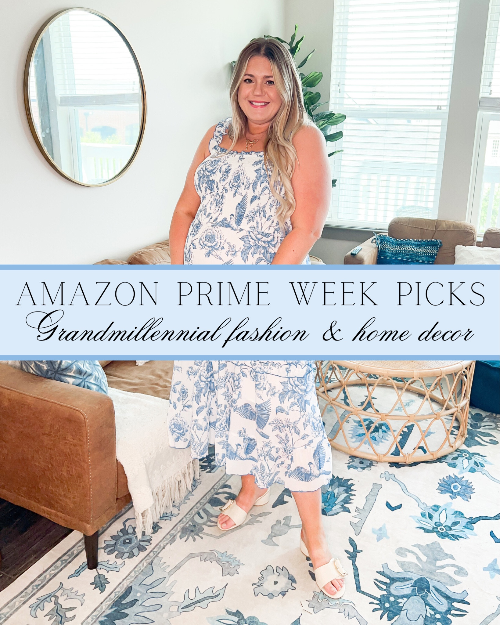 There are SO many adorable Grandmillennial finds on sale for Amazon Prine Week, including this gorgeous blue floral dress (that I almost wore for my baby shower) 💙 Swipe through for more of my picks!

#LTKBump #LTKSaleAlert #LTKHome