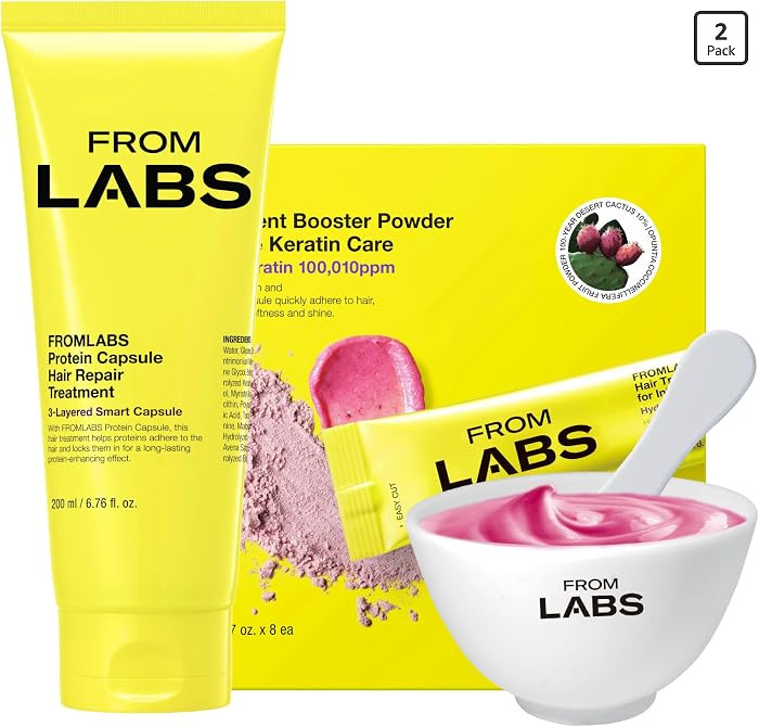 FROMLABS Hair Repair Duo - Tratamiento de reparaci\u00f3n capilar en c\u00e1psulas de prote\u00ed... | Amazon (US)