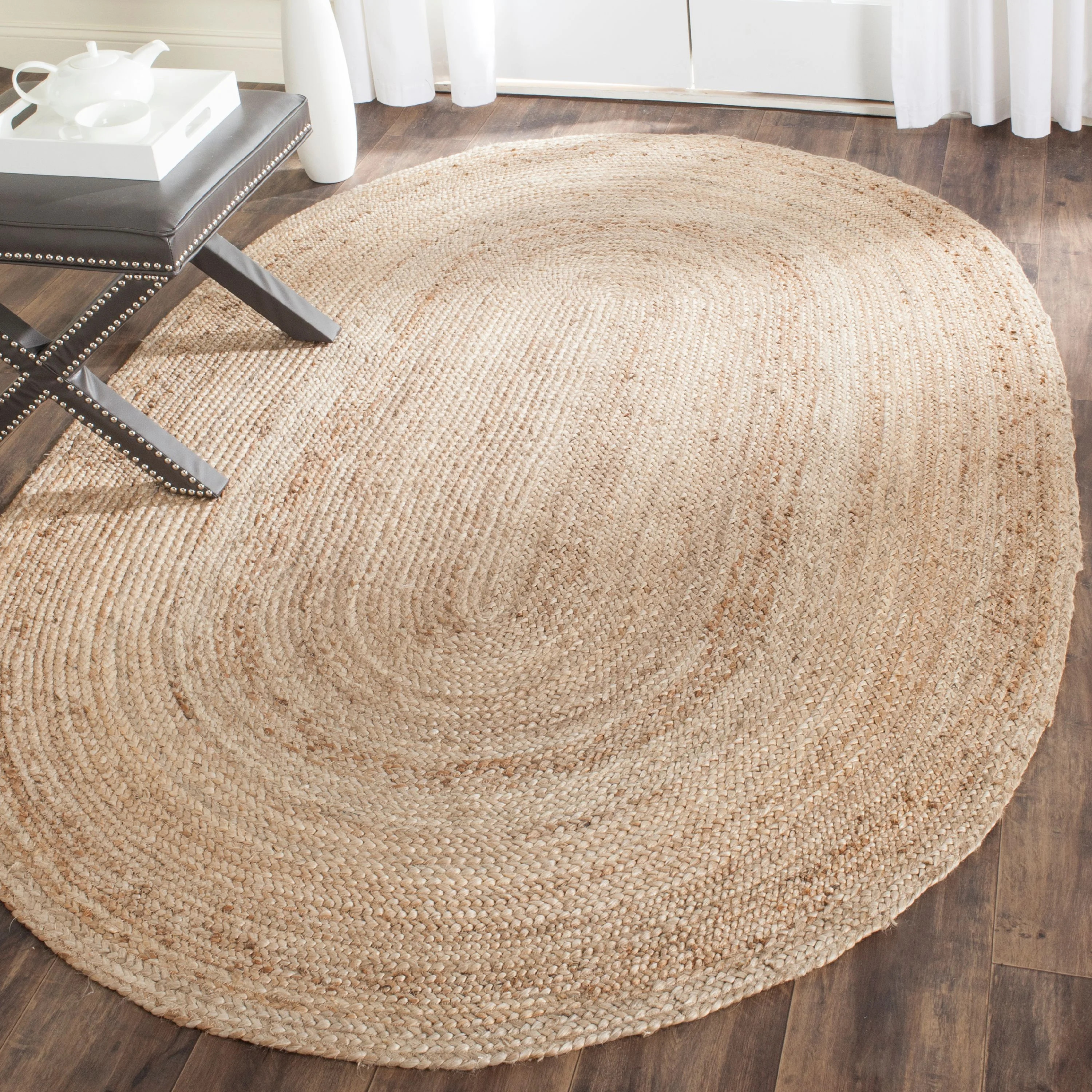 Safavieh Cape Cod Rug Collection Oval Geometric Solid Farmhouse Area Rug - Walmart.com | Walmart (US)
