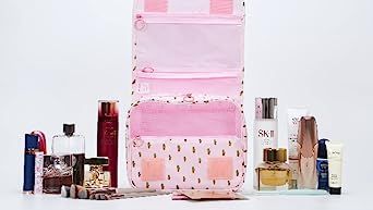 Pengxiaomei Toiletry Bag, Waterproof Hanging Cosmetic Bag Portable Travel Makeup Pouch Multi-func... | Amazon (US)