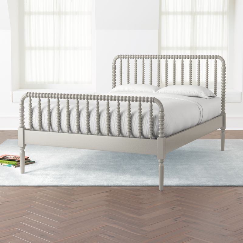 Jenny Lind Grey Full Bed + Reviews | Crate and Barrel | Crate & Barrel