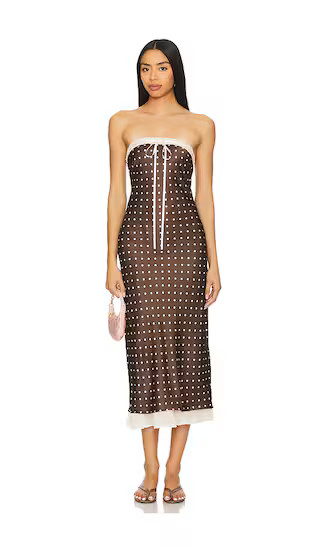 Daisy Mae Midi Dress in Chocolate | Revolve Clothing (Global)