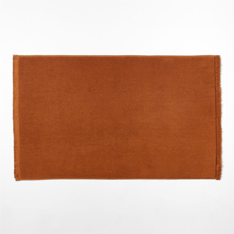 Kindred Organic Cotton Tawny Bath Mat 24"x36" + Reviews | CB2 | CB2