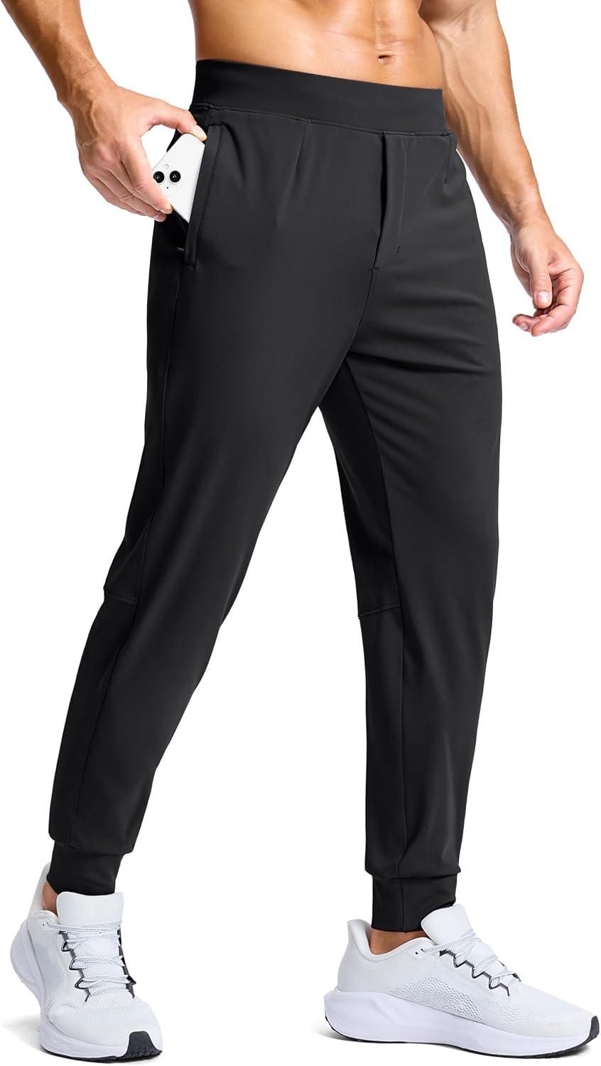 G Gradual Men's Golf Joggers Pants with Zipper Pockets Stretch Sweatpants | Amazon (US)