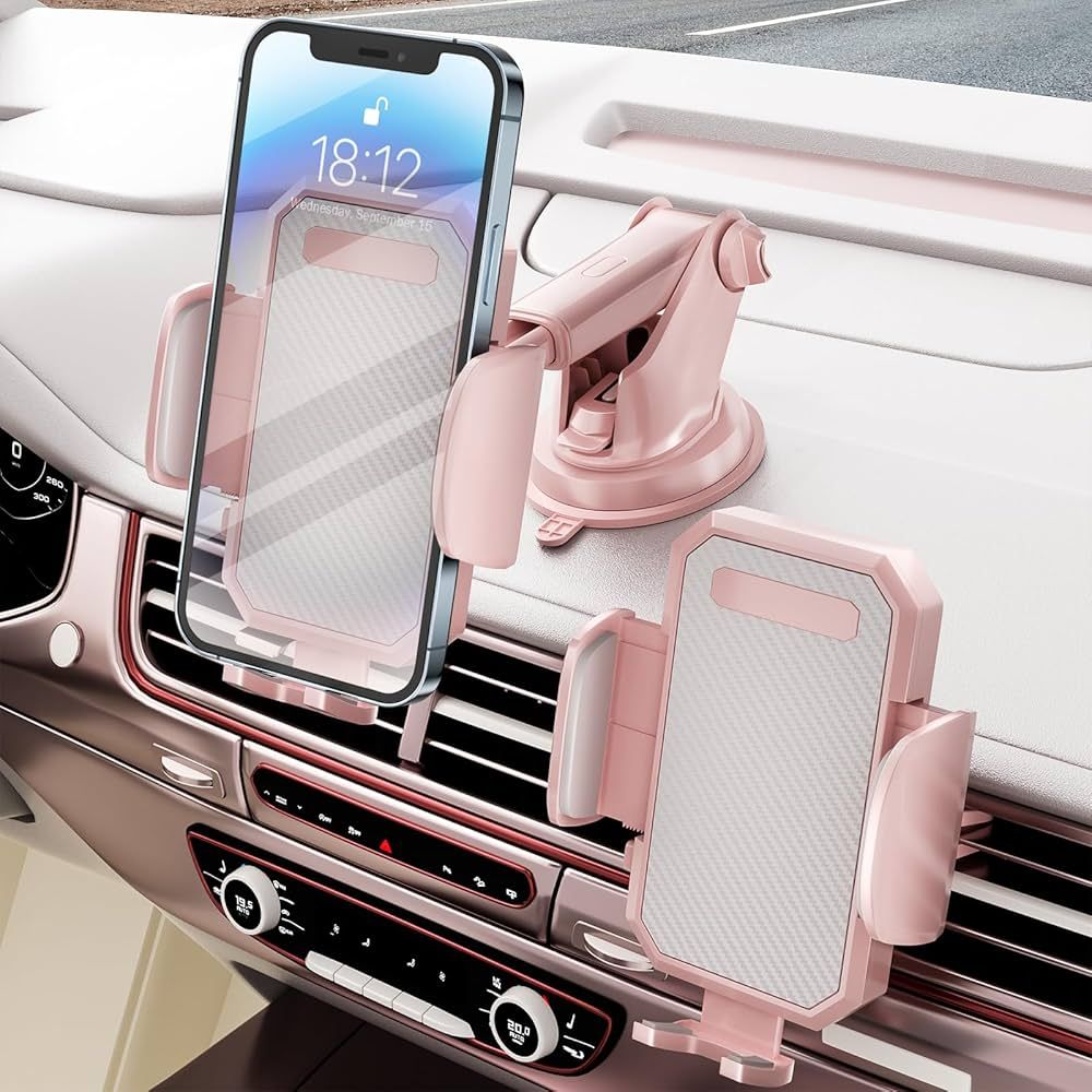 FBB 3-in-1 Phone Holder Car, Diamond Stickers Freely DIY, Sturdy & Secure Long Arm Universal Car ... | Amazon (CA)