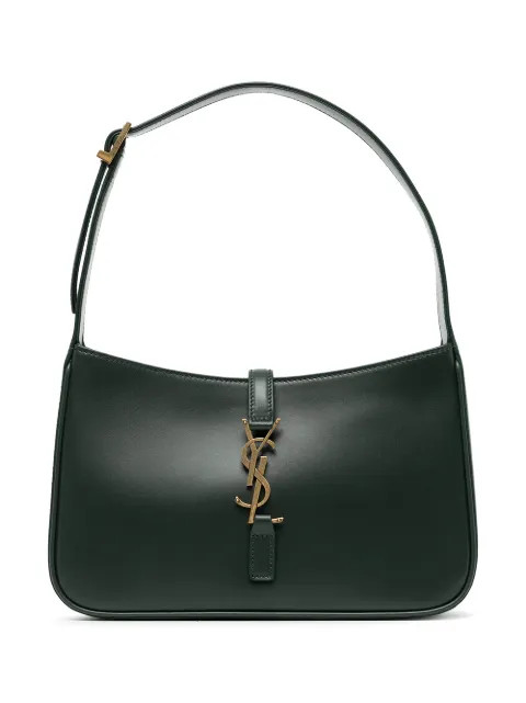 Saint Laurent 5A7 logo-plaque Shoulder Bag - Farfetch | Farfetch Global