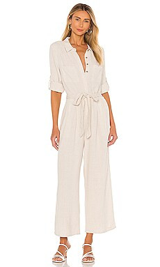 MINKPINK Linen Boiler Suit in Natural from Revolve.com | Revolve Clothing (Global)