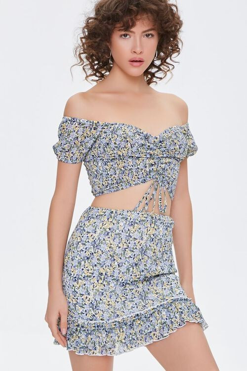 Floral Print Mini Skirt | Forever 21 (US)