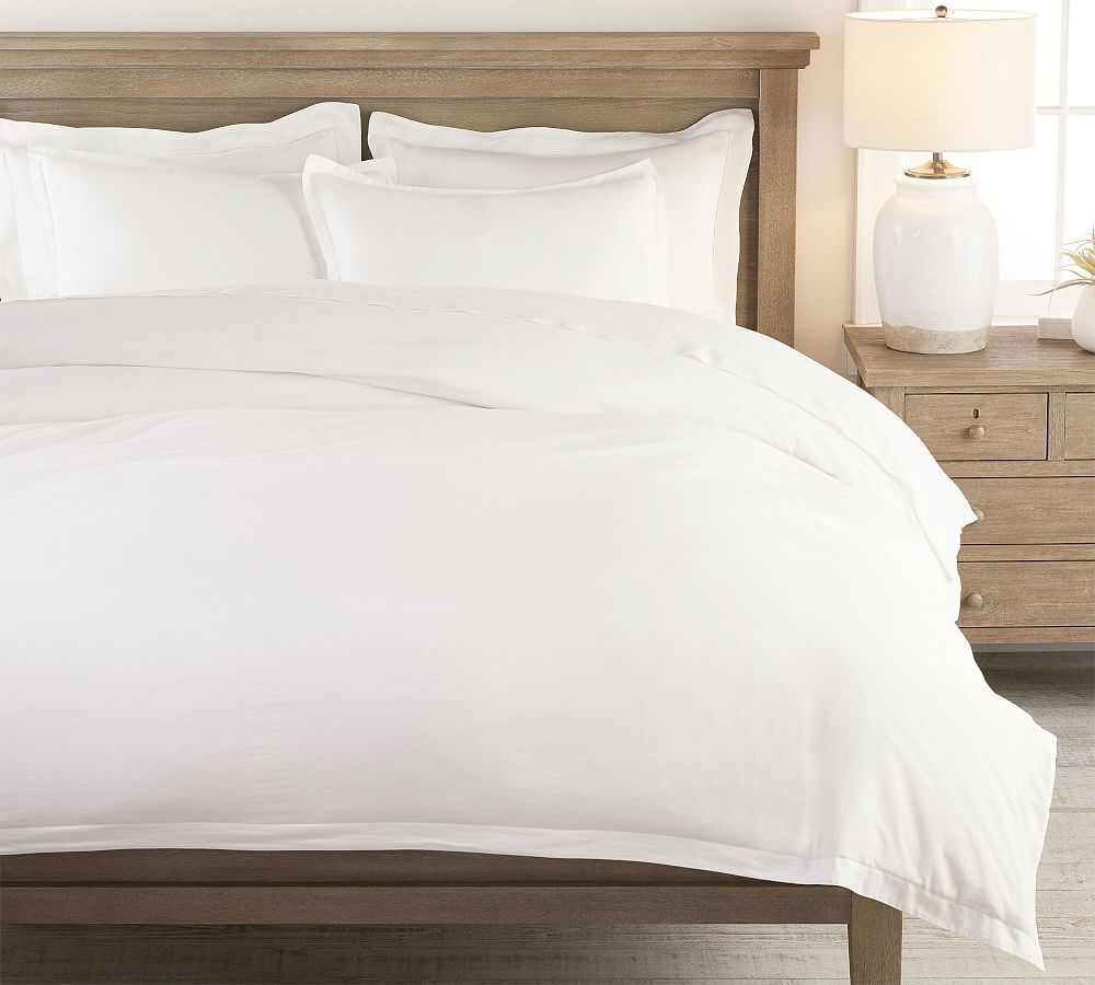 Washed Sateen Duvet Cover | Pottery Barn (US)