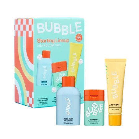 Bubble Skincare Starting Lineup New Routine Lineup, Set of Three | Walmart (US)