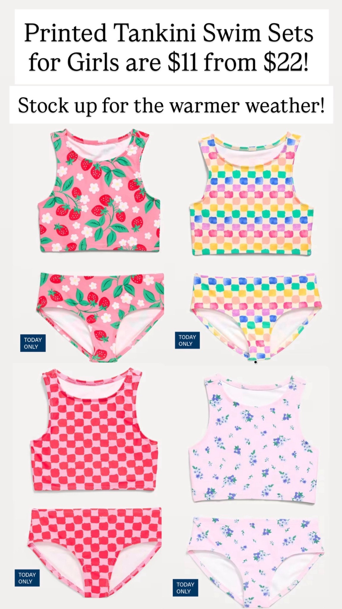 These girls tankini are adorable! Only $11 and $22!! 

#LTKSaleAlert #LTKKids