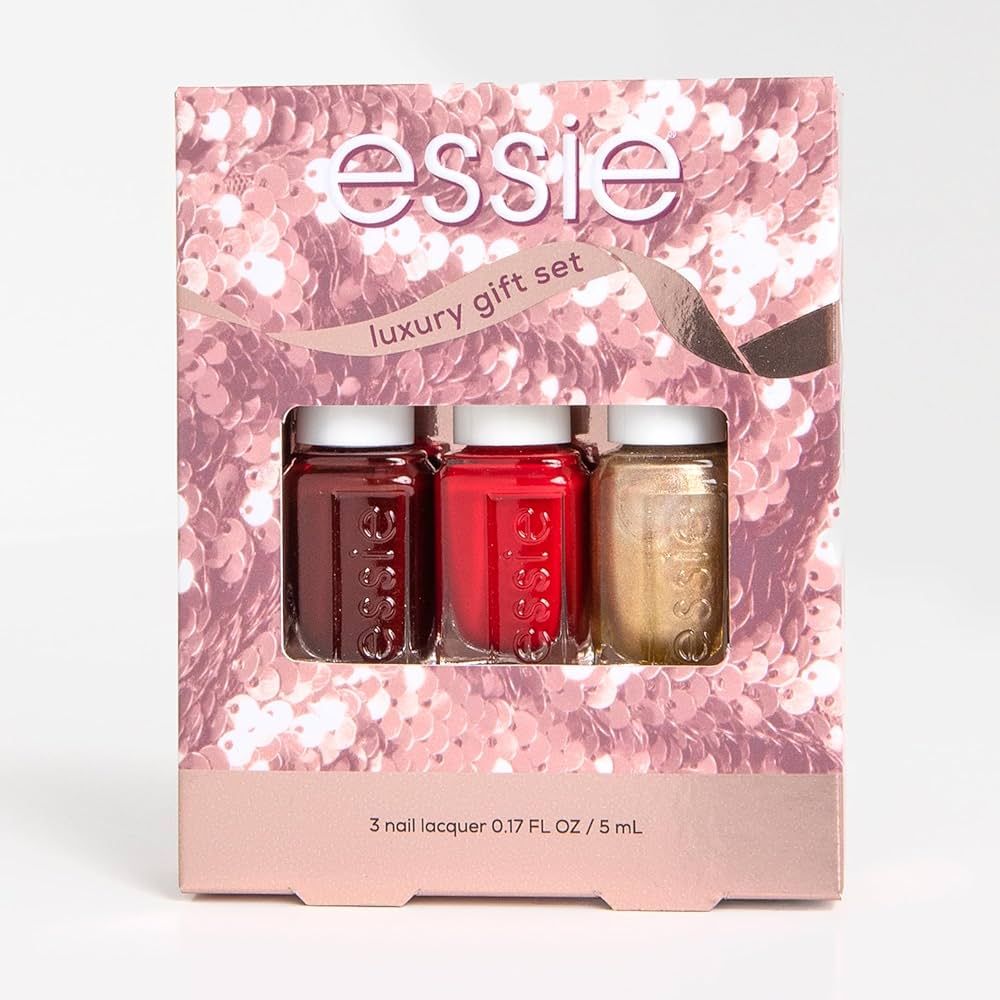 essie Nail Polish, 8-Free Vegan, 3 Piece Holiday Nail Polish Set, 1 Kit | Amazon (US)