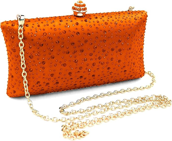 Women's Evening Bag Sparkling Rhinestone Wedding Evening Party Clutch Handbag Purse Chain Shoulde... | Amazon (US)
