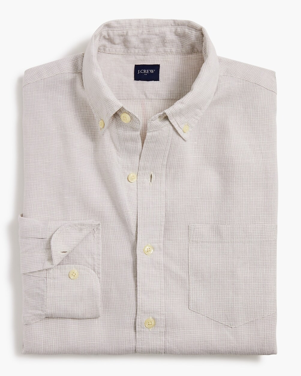 Slim linen-blend casual shirt | J.Crew Factory
