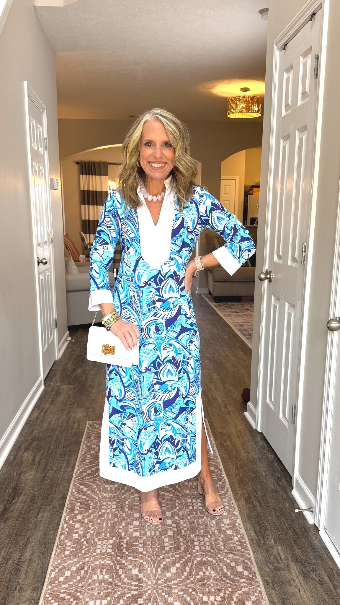 Headed some place warm? Maybe a resort? You’re going to want to pack this kaftan dress. So comfy, packable, washable and easy to throw on and go. 
Wearing XS  

#LTKOver40 #LTKTravel