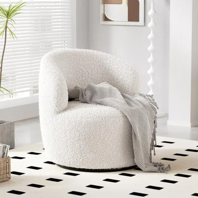 Upholstered Swivel Barrel Chair | Wayfair North America