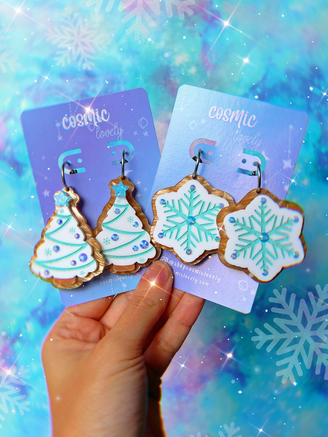 Christmas Sugar Cookie Earrings Winter Earrings Christmas - Etsy | Etsy (US)