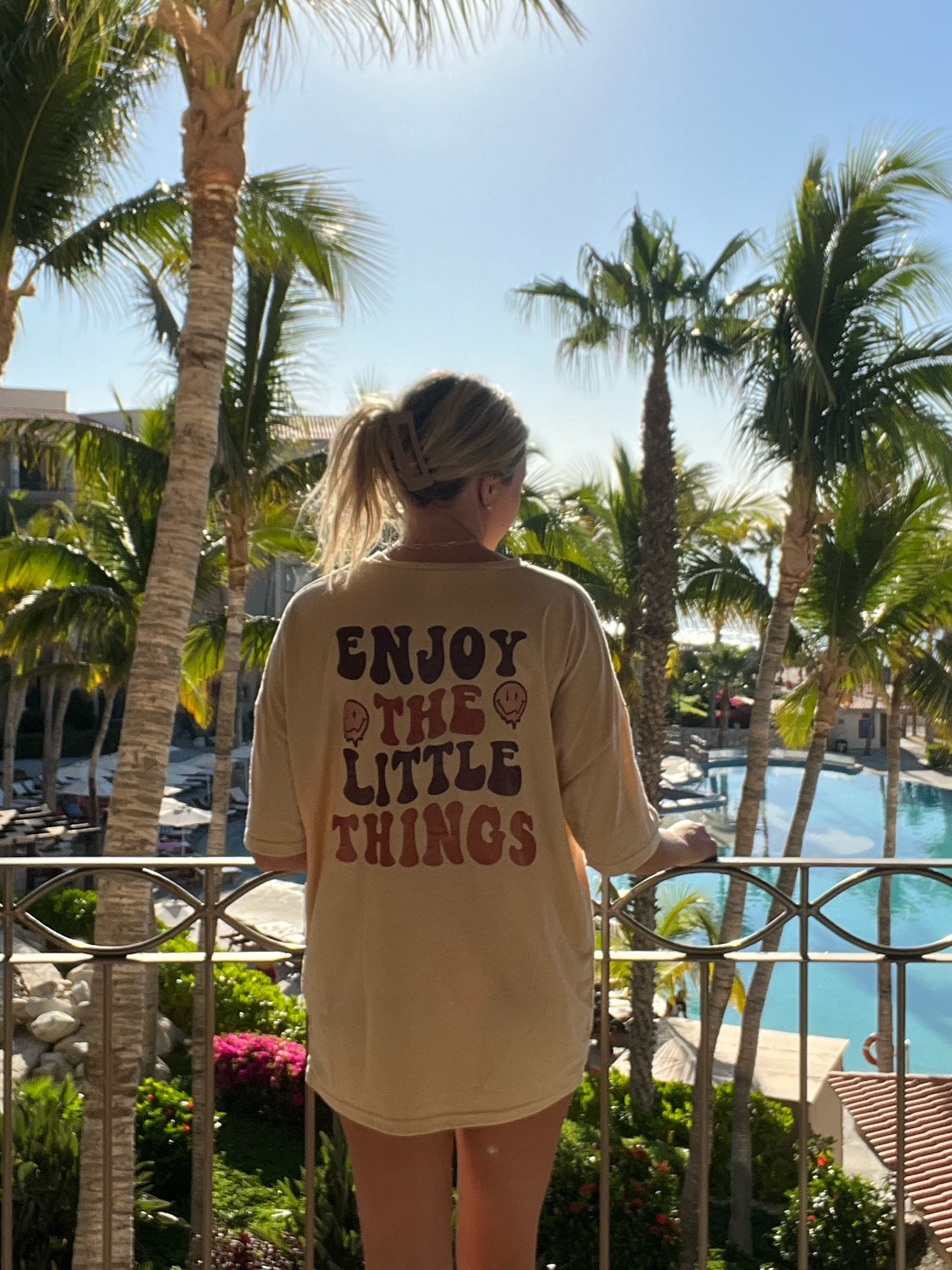 Enjoy all the little things on vacation 

Vacation OOTD, graphic tee, ootd, vacation mode 

#LTKStyleTip #LTKTravel #LTKFindsUnder50