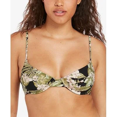 Midnight Tropic Underwire Black/Multicolor Bikini Top Size M Women s Swimwear | Walmart (US)