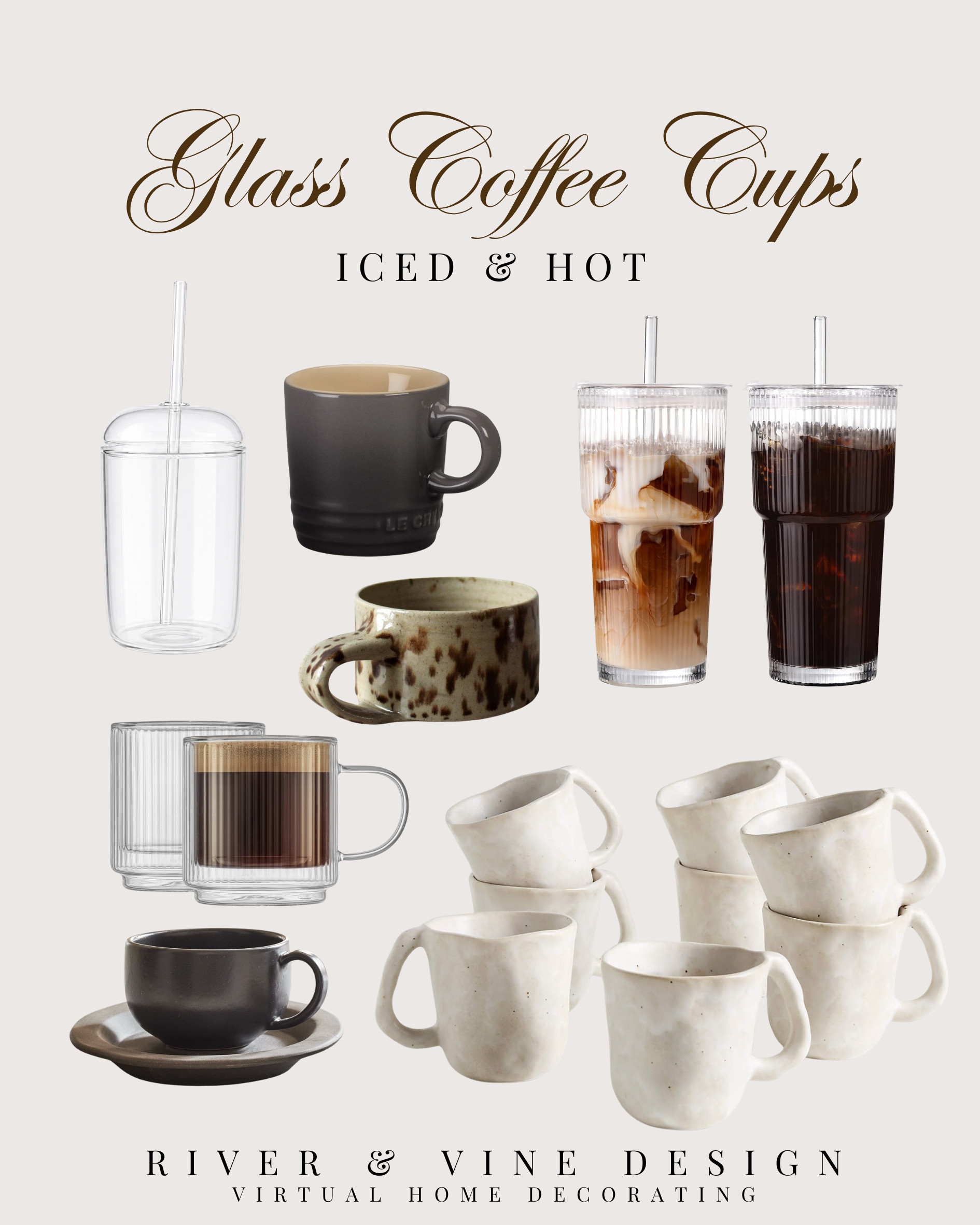 A little coffee cup roundup because the vessel absolutely makes the ritual feel better. Ribbed glass, creamy handmade mugs, classic espresso cups, iced coffee tumblers, and cozy ceramic options for slow mornings or afternoon coffee.

I may receive a commission from items purchased through my links. 

 #LTKHome