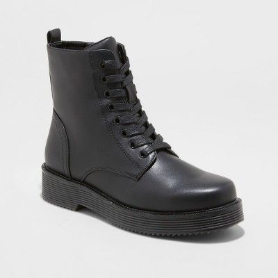 Women's Dayton Combat Boots - Wild Fable™ Black | Target