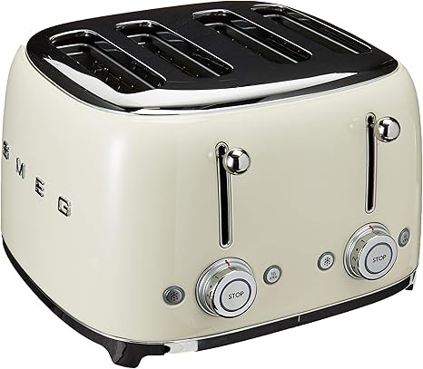 Smeg 4 Slot Toaster Cream TSF03 CRUS | Amazon (US)