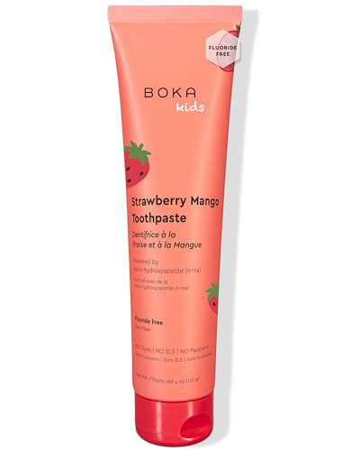 Boka Fluoride Free Toothpaste Nano Hydroxyapatite Toothpaste - Strawberry Mango Flavor, 4 oz 1Pk US Manufactured | Amazon (US)
