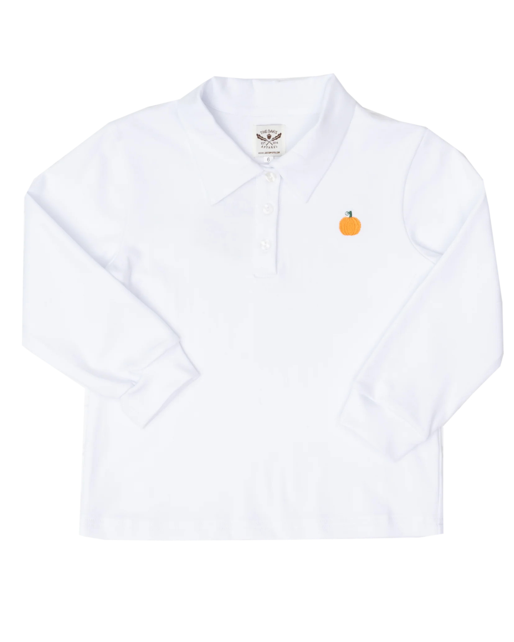 Watson LS White Pumpkin Polo | The Oaks Apparel Company