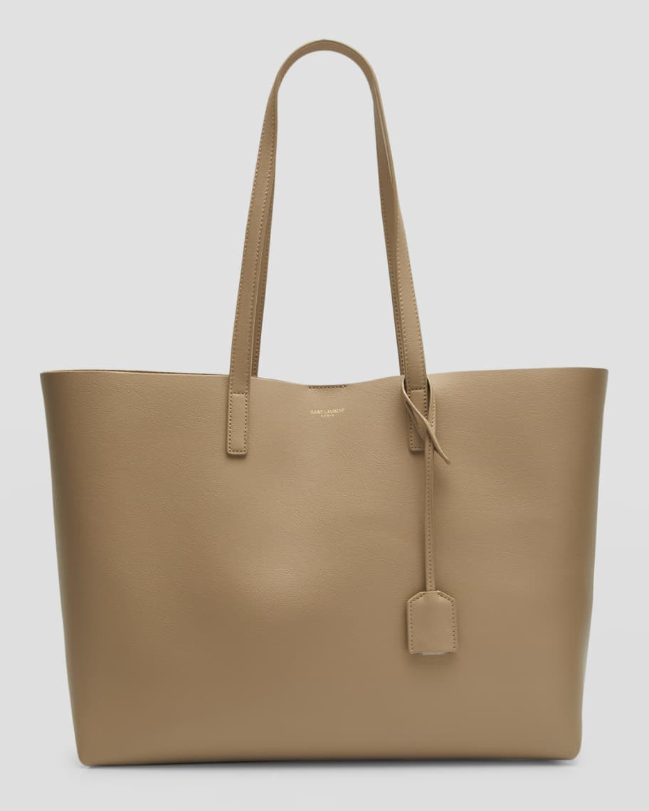 Saint Laurent East West Calfskin Shopping Tote Bag | Neiman Marcus