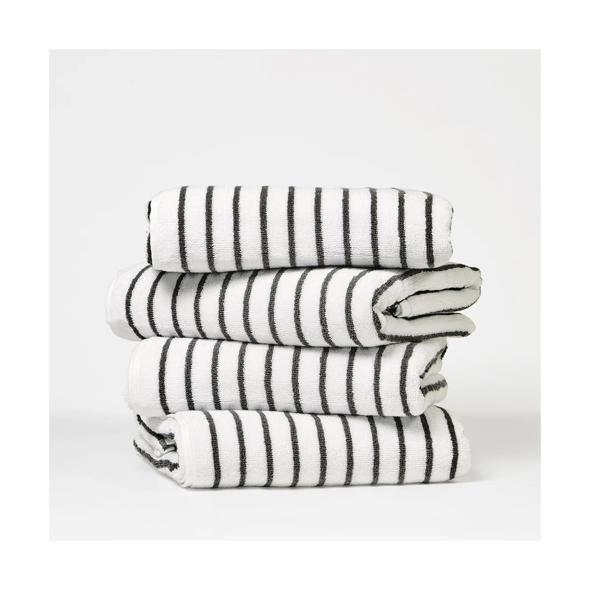 4 Pack Cotton Cabana Stripe Beach Pool Towels (Set of 4) | Wayfair North America