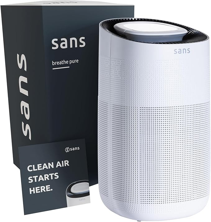 Sans HEPA 13 Air Purifier - White - 1560ft² Ultra-Quiet Home Air Purifier, Pre-Filter, Activated... | Amazon (US)