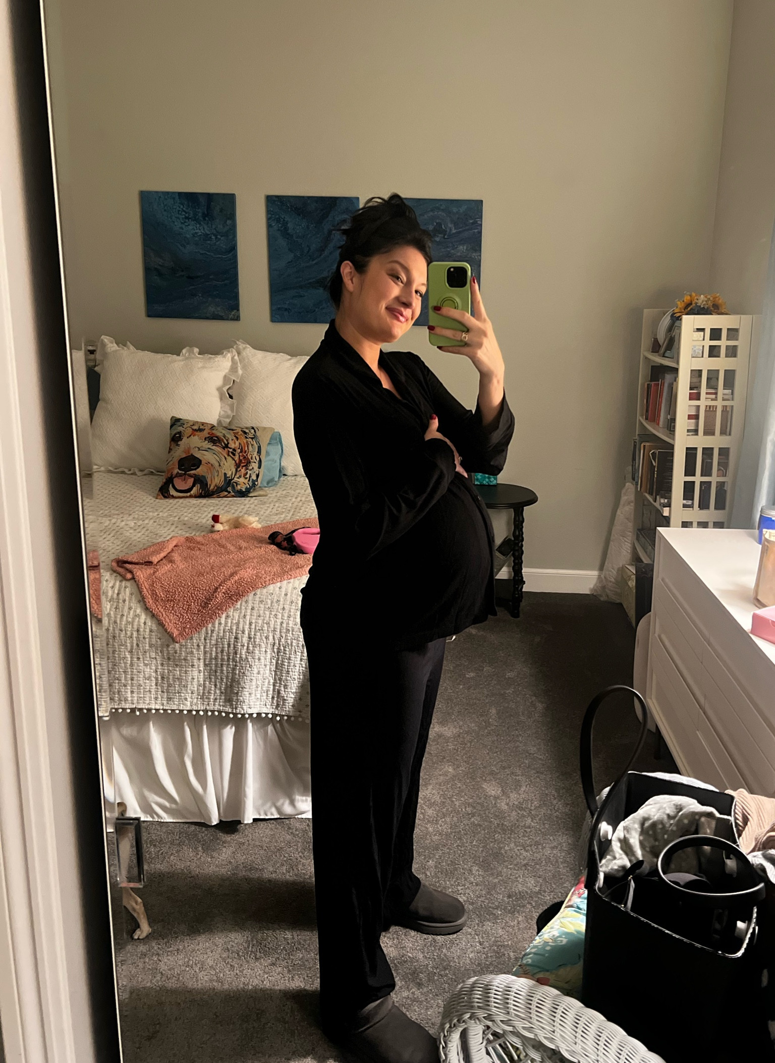 Pregnant mamas!!!!! 

This “sleep set” in ONYX from Skims is a MUST! They are not only the comfiest but the lining of the pants is so thin and stretchy so you don’t feel like anything is digging in to  you. Do yourself a favor, and spend the $!

#LTKbump