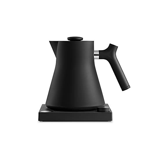 Fellow Corvo EKG Electric Tea Kettle - Electric Pour Over Coffee and Tea Pot - Quick Heating Electric Kettles for Boiling Water - Temperature Control and Built-In Brew Timer-Matte Black-0.9 Liter | Amazon (US)