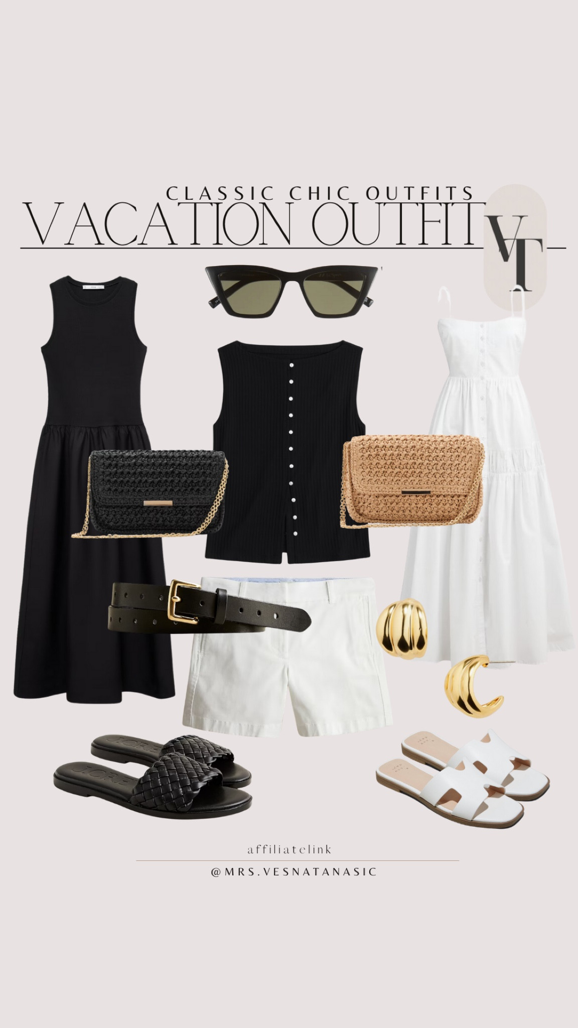Casual chic and classic summer outfit ideas! You can never go wrong with classic black and white! 

Summer outfits, wedding guest dress, summer sandals, summer outfit, bag, raffia bag, dress, white dress, belt, shorts, 

#LTKSummerSales #LTKItBag #LTKxNSale