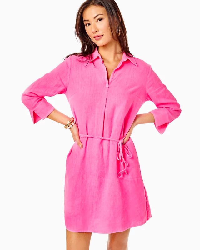 Pilar Linen Tunic Dress | Lilly Pulitzer | Lilly Pulitzer