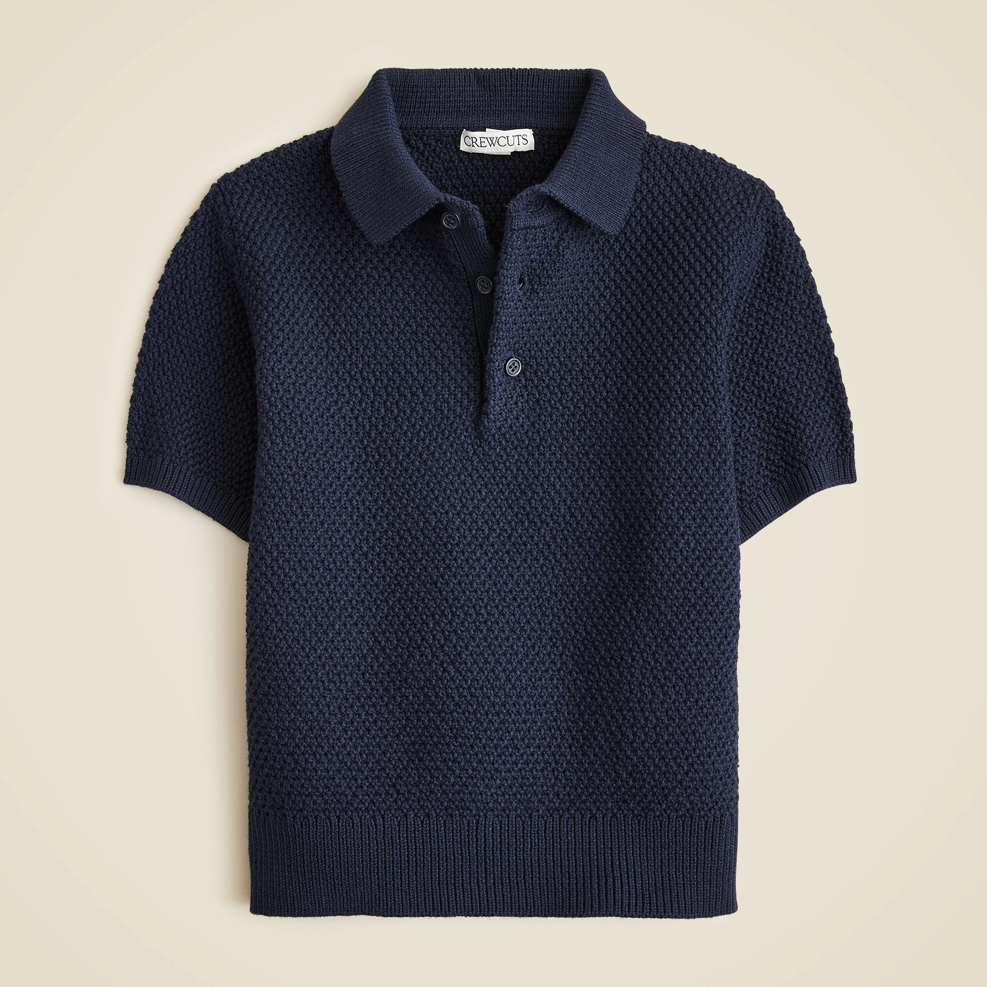 Kids' short-sleeve seed-stitch sweater-polo | J. Crew US