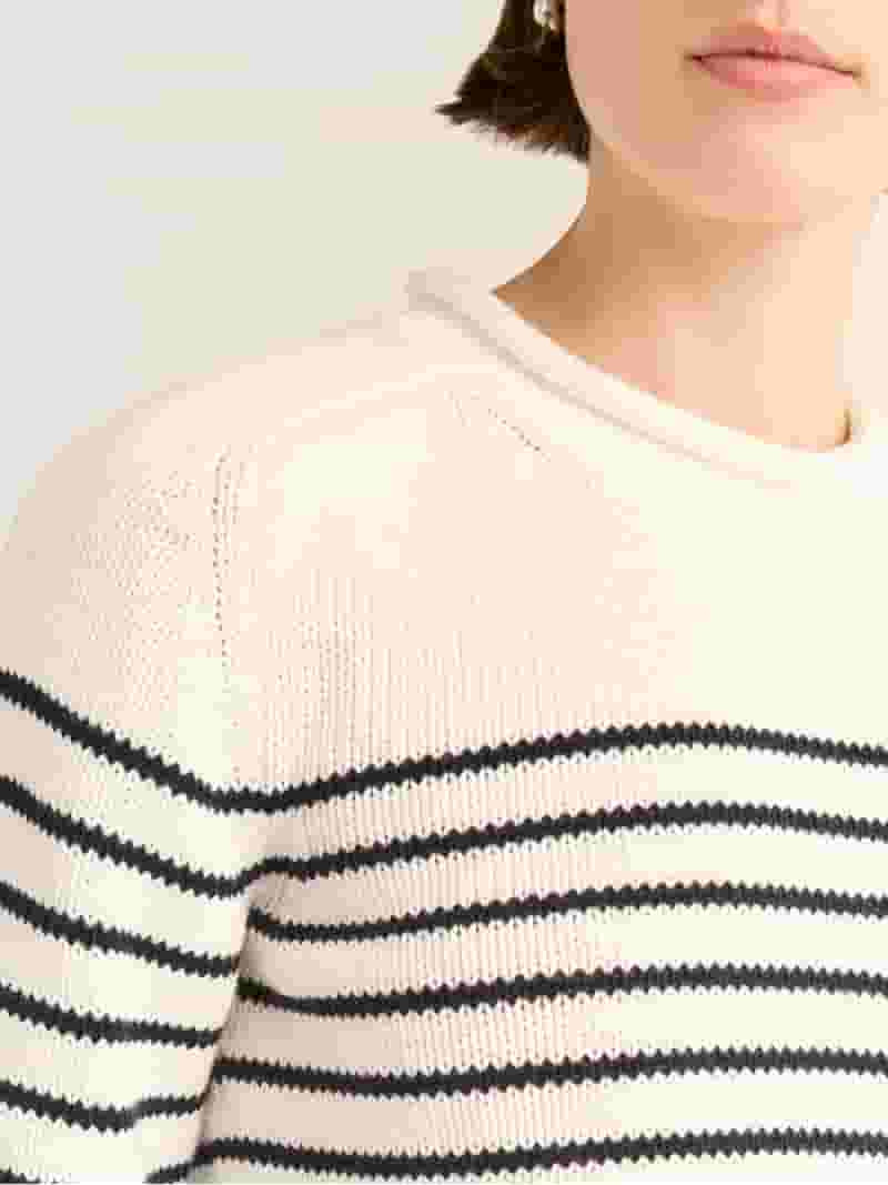 Free Assembly Women's and Women's Plus Cotton Saddle Shoulder Sweater with Long Sleeves, Sizes XS... | Walmart (US)