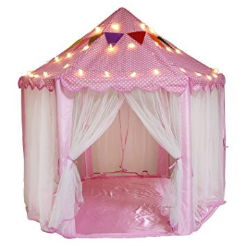 Children Play Tent Princess Girls Pink Castle Big Playhouse Tent for Kids Outdoor Indoor Use with 23 | Walmart (US)
