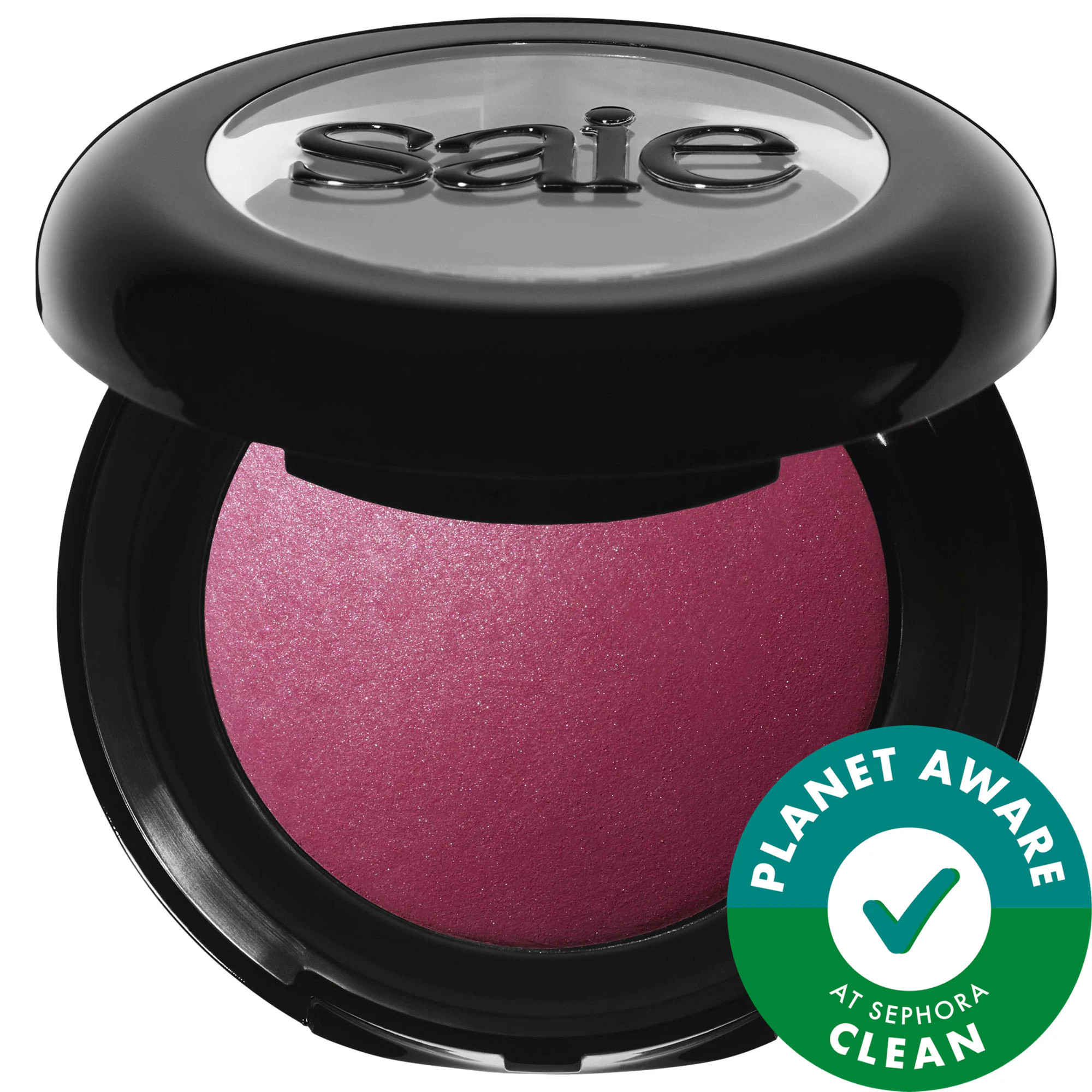 Saie SuperSuede Radiant Talc-Free Baked Powder Blush Fruitti .01oz/3g | Sephora (US)