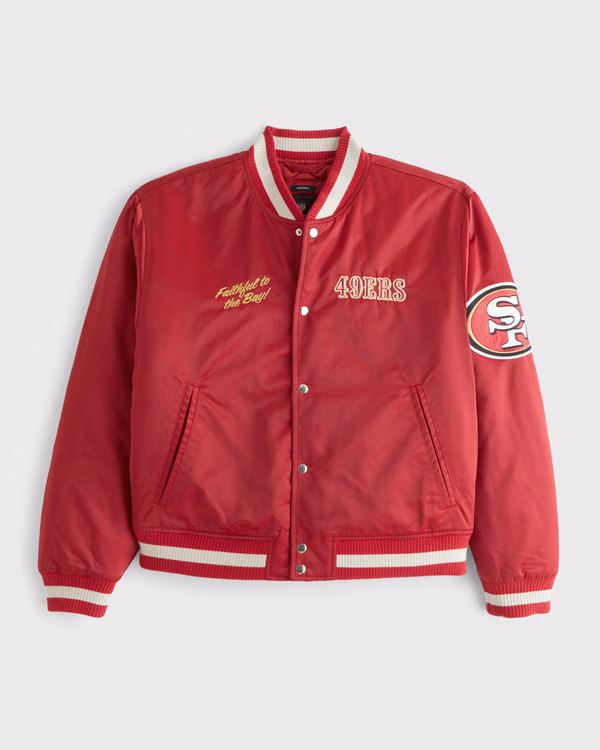 San Francisco 49ers Varsity Bomber Jacket | Abercrombie & Fitch (US)