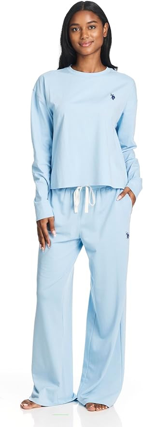 U.S. Polo Assn. Lounge Sets for Women, Tracksuit Sets for Women 2 Piece with Top and Wide Leg Swe... | Amazon (US)