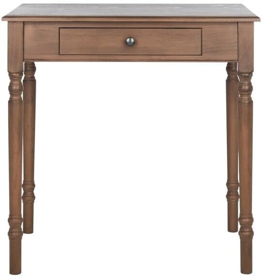 SAFAVIEH Home Collection Arina Black 1-Drawer Computer Table Office Desk DSK5710B, Brown | Amazon (US)